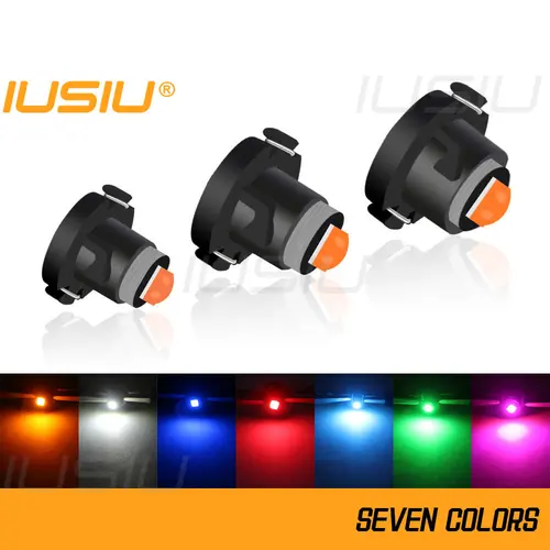 Imagen 1 del producto Iusie-bombilla Led para salpicadero de coche, lámpara con interruptor de cuña Neo 3030, 8 piezas, T3, T4.2, T4.7