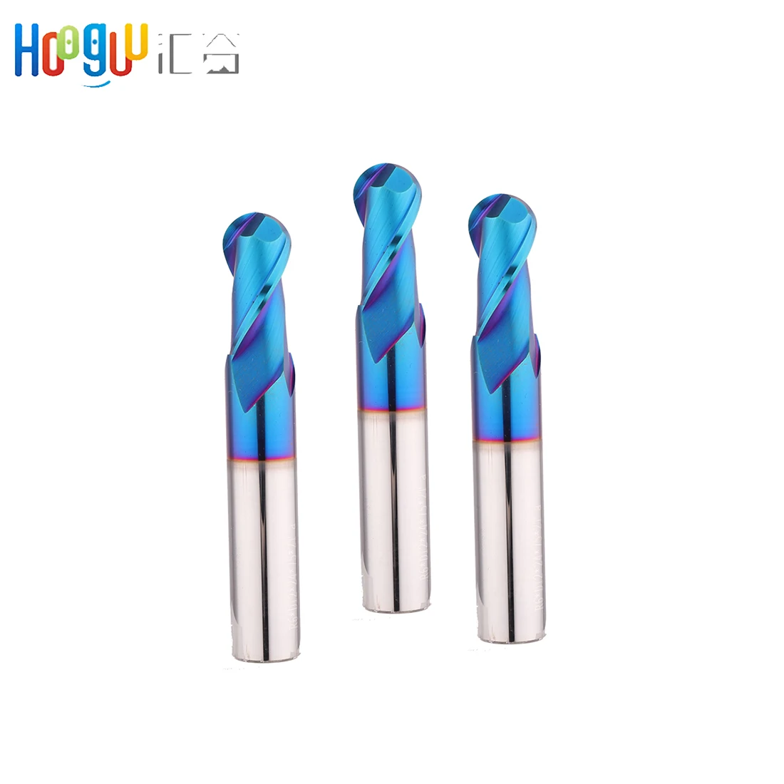 

Концевая фреза с краевым шаром HRC63 2 канавки с нано-синим покрытием 100 мм Режущие инструменты Фрезерная концевая фреза из карбида вольфрамовой стали