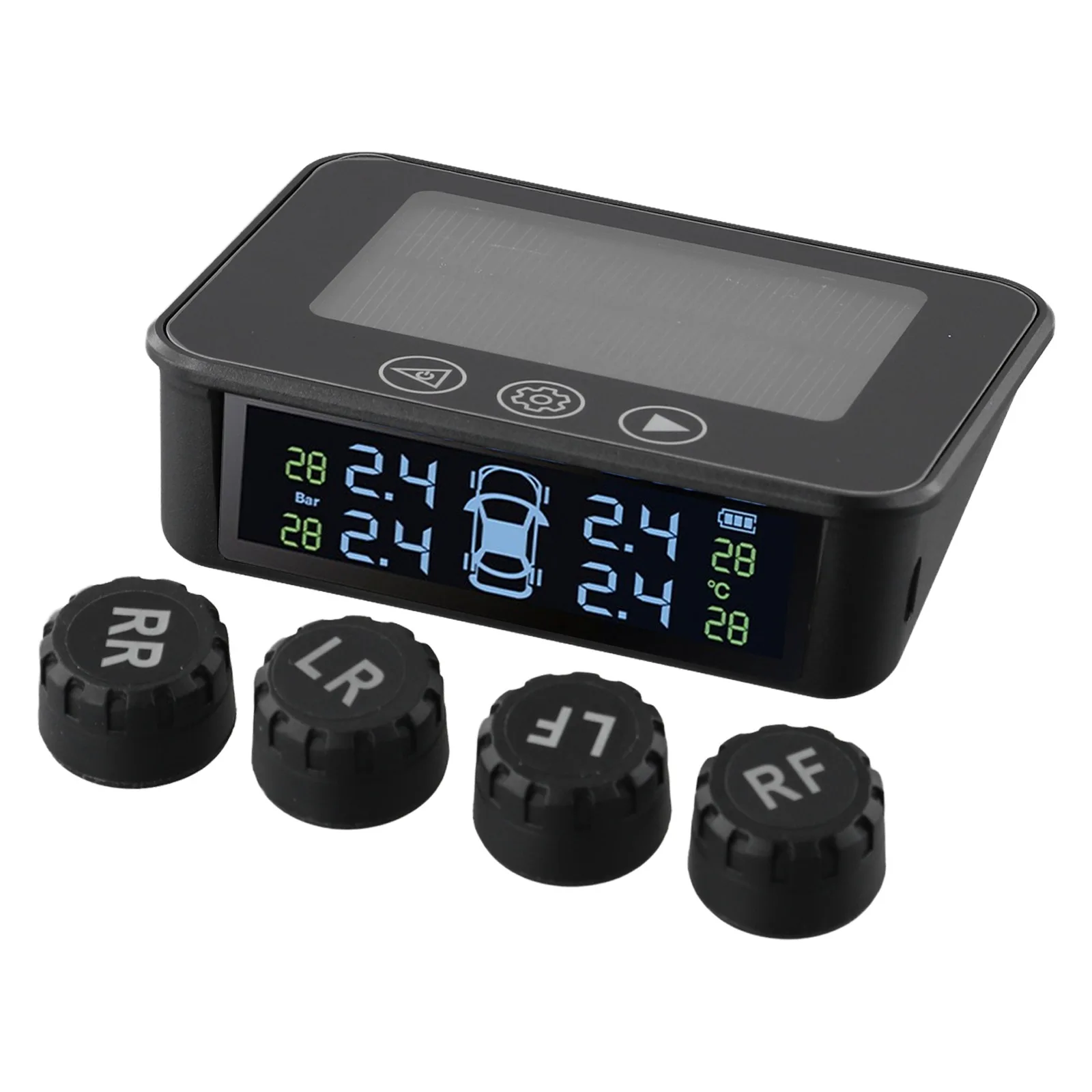 

Innovative Solar Powered TPMS Device for Wireless Car Tire Pressure Monitoring with 4 Sensors Long Battery Life