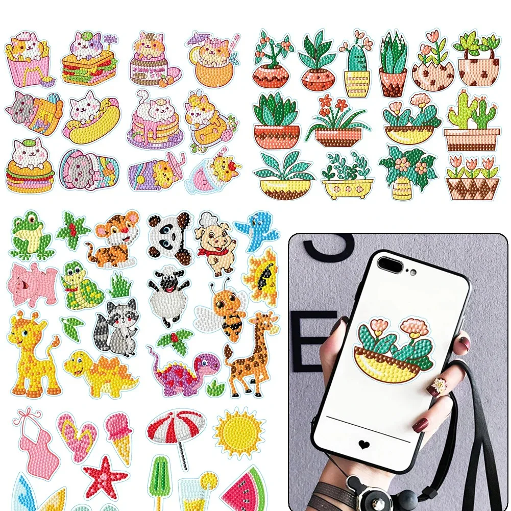 25 أنماط الماس اللوحة ملصقات الفن الحرف paبها بنفسك الماس الفسيفساء المقرب اليدوية ذاتية اللصق الكريستال الإبداعية ديكور المنزل #1