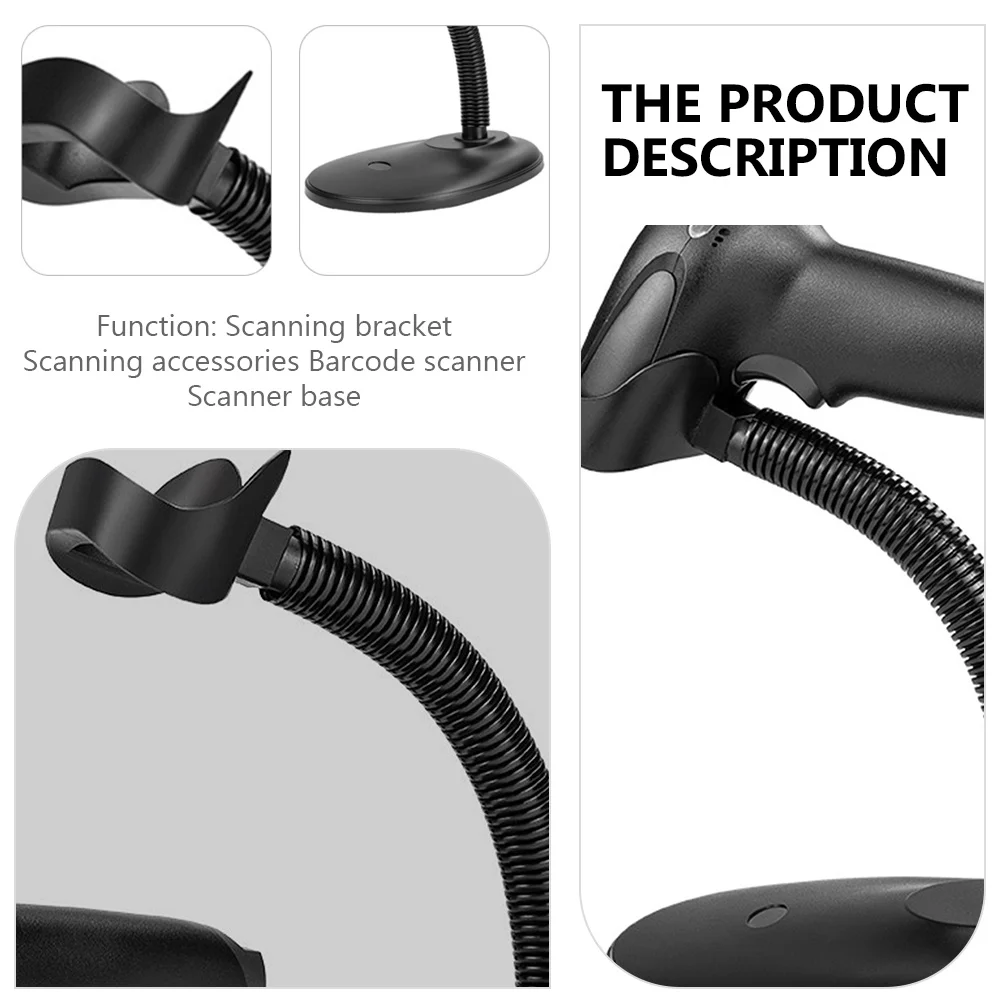 

1Pcs Professional Barcode Scan Apparatus Stand Stable Performance Easy Install General Scanner Stand Barcode Scanner Holder