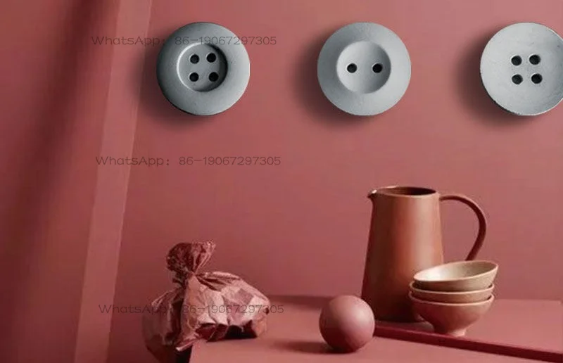 Personalized creative hook Nordic coat hook clothing store screw button personalized entrance industrial style coat hook