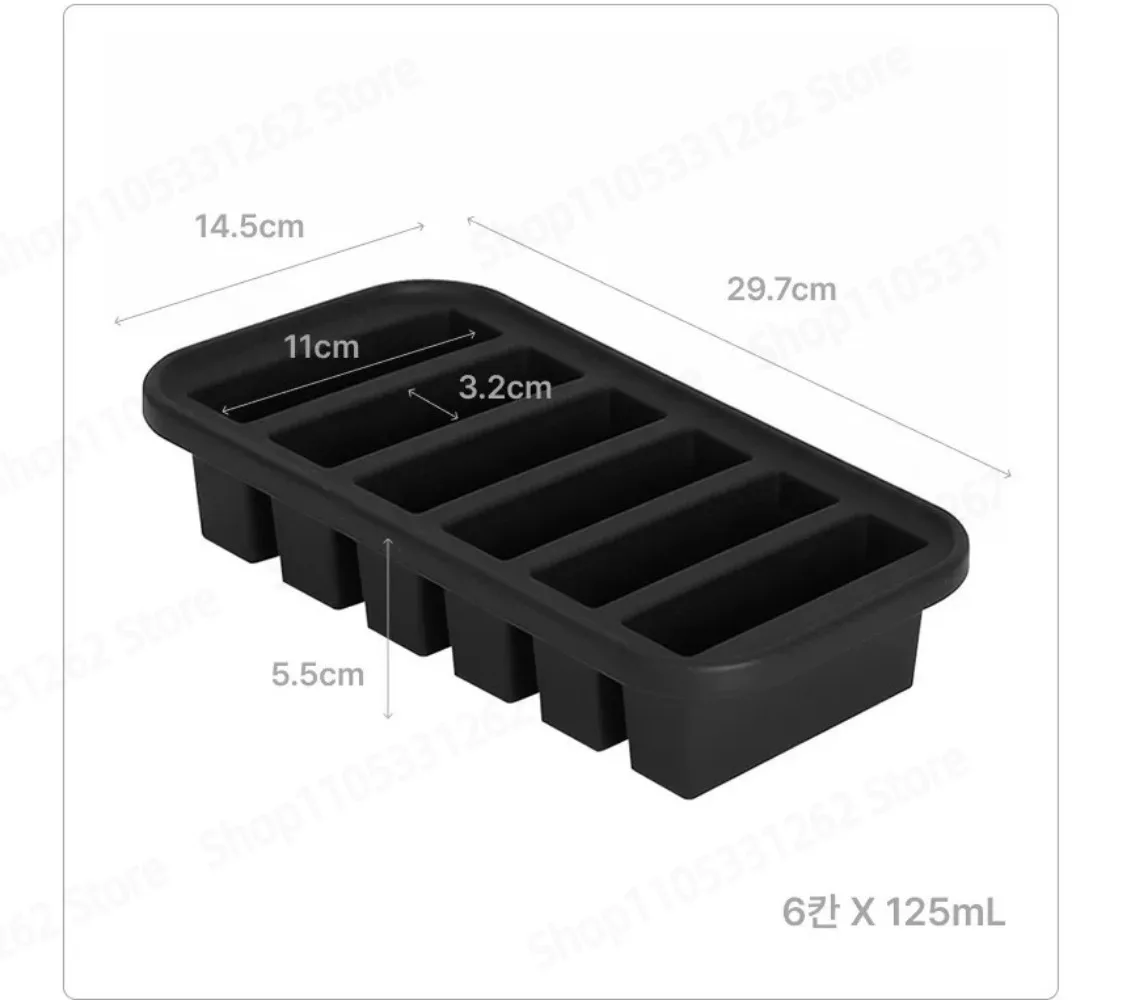 6 Grid Refrigerator Storage Box Meat Baby Food Freezer Organizer Sealed
