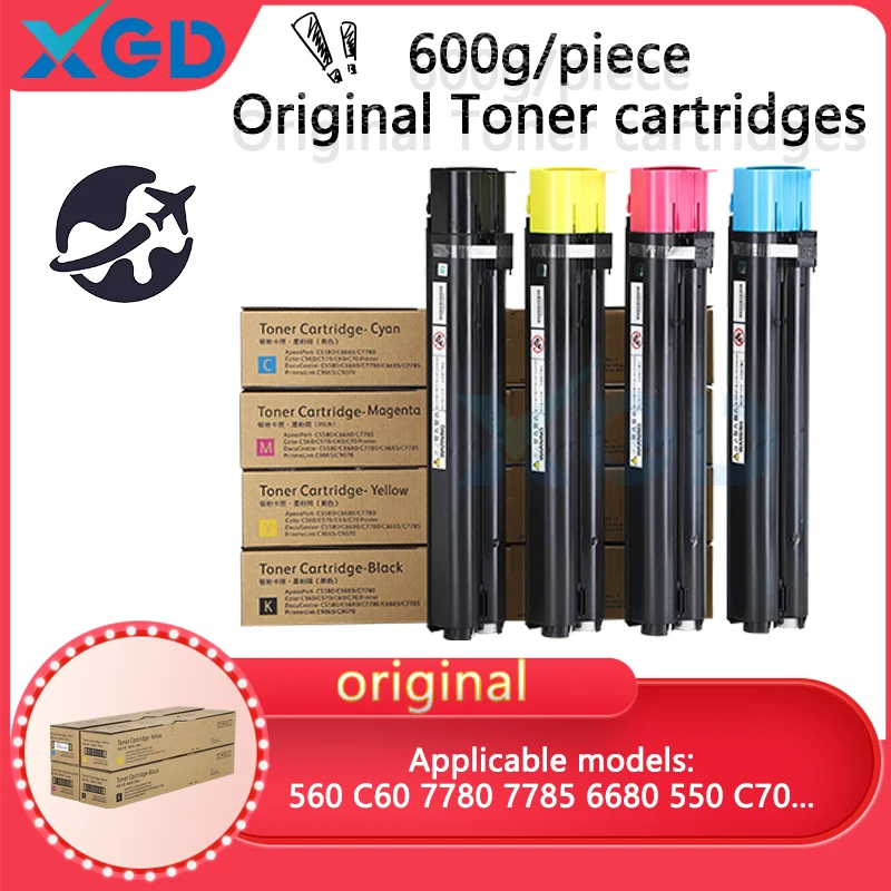 cartucho original de toner ajuste para o xerox 560 c60 7780 7785 6680 9070 550 570 5580 c70 c9070 5540 600g pela parte 01