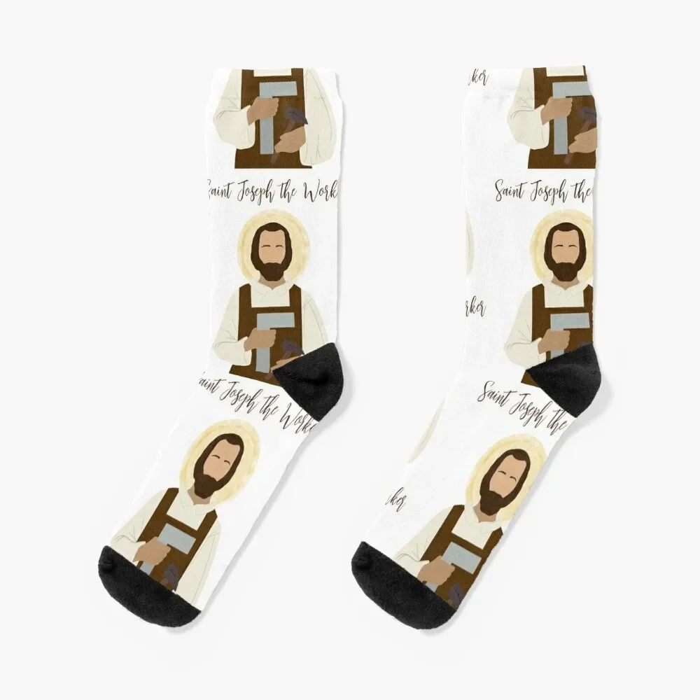 St. Joseph the Worker Socks new in's anime anti slip football funny sock Socks Ladies Men's