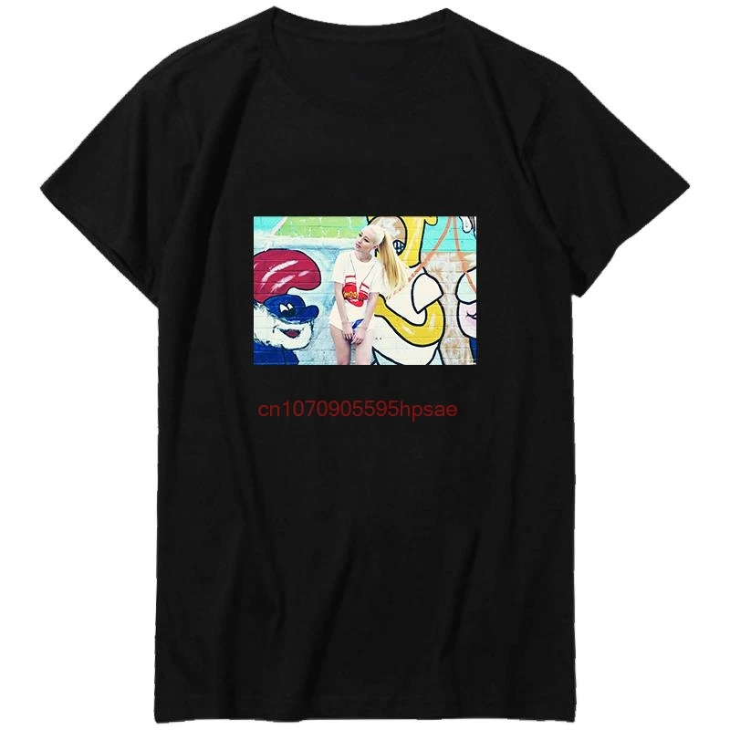 Camiseta de algodón extragrande de Iggy Azalea, camisetas gráficas de manga corta a la moda de verano, nuevas camisetas y camisetas para mujer
