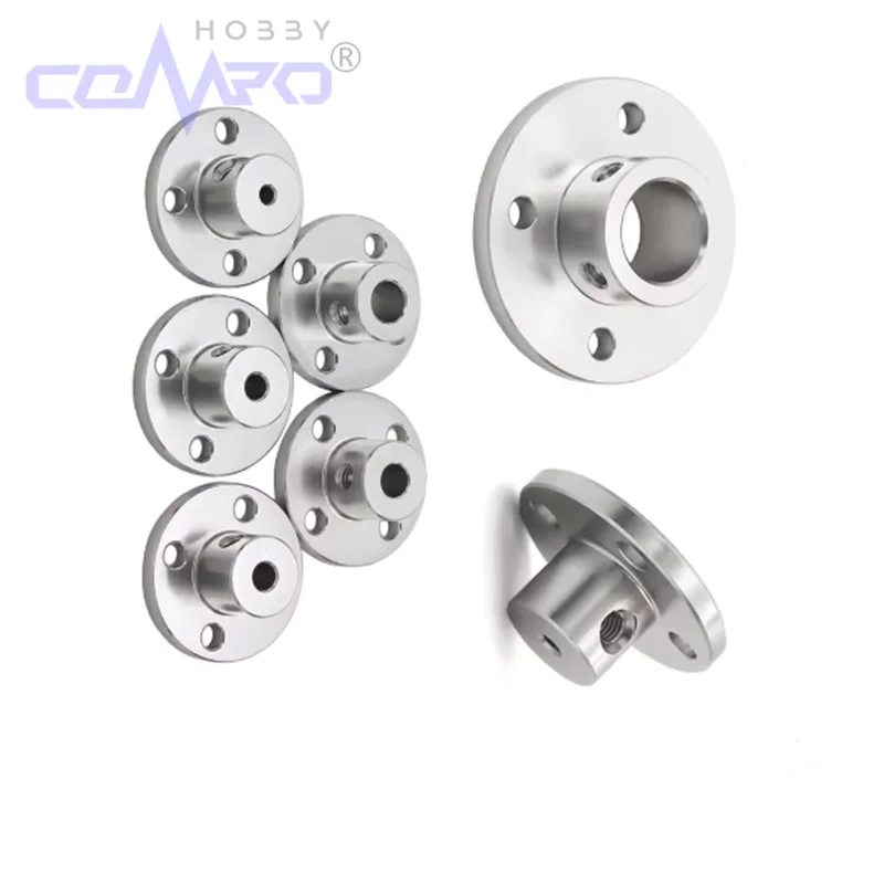 1Pc 2/3/3.17/4/5/6/6.35/7/8/10/12/14/16mm Aluminum Alloy Flange Coupling Coupler Motor Guide Shaft Motor Connector
