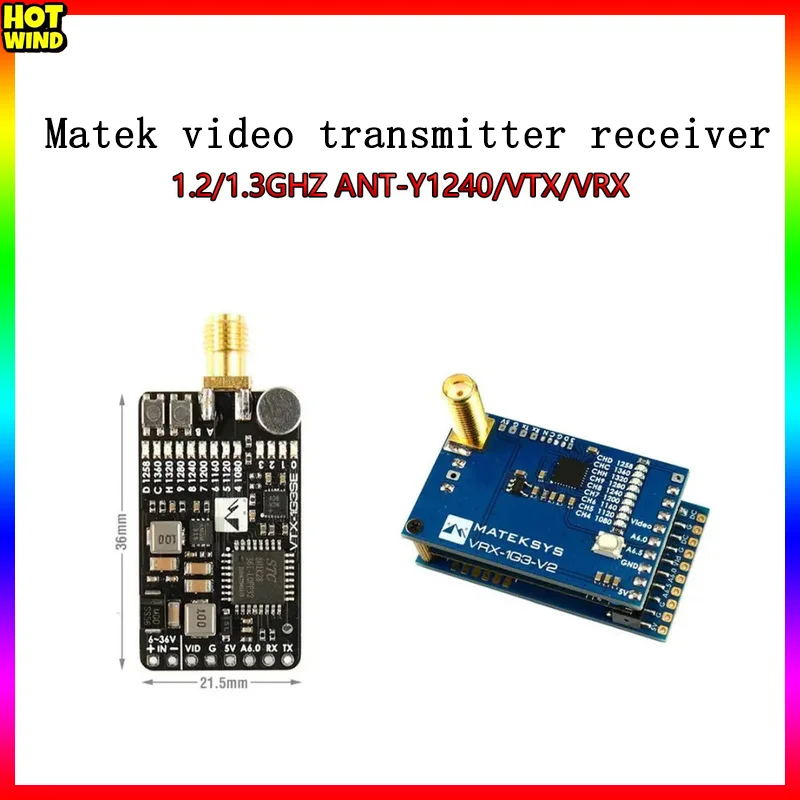 Matek Video Transmitter Receiver 1.2/1.3ghz Ant-Y1240/Vtx/Vrx Attachment Modify Outdoor Alternative products are not original