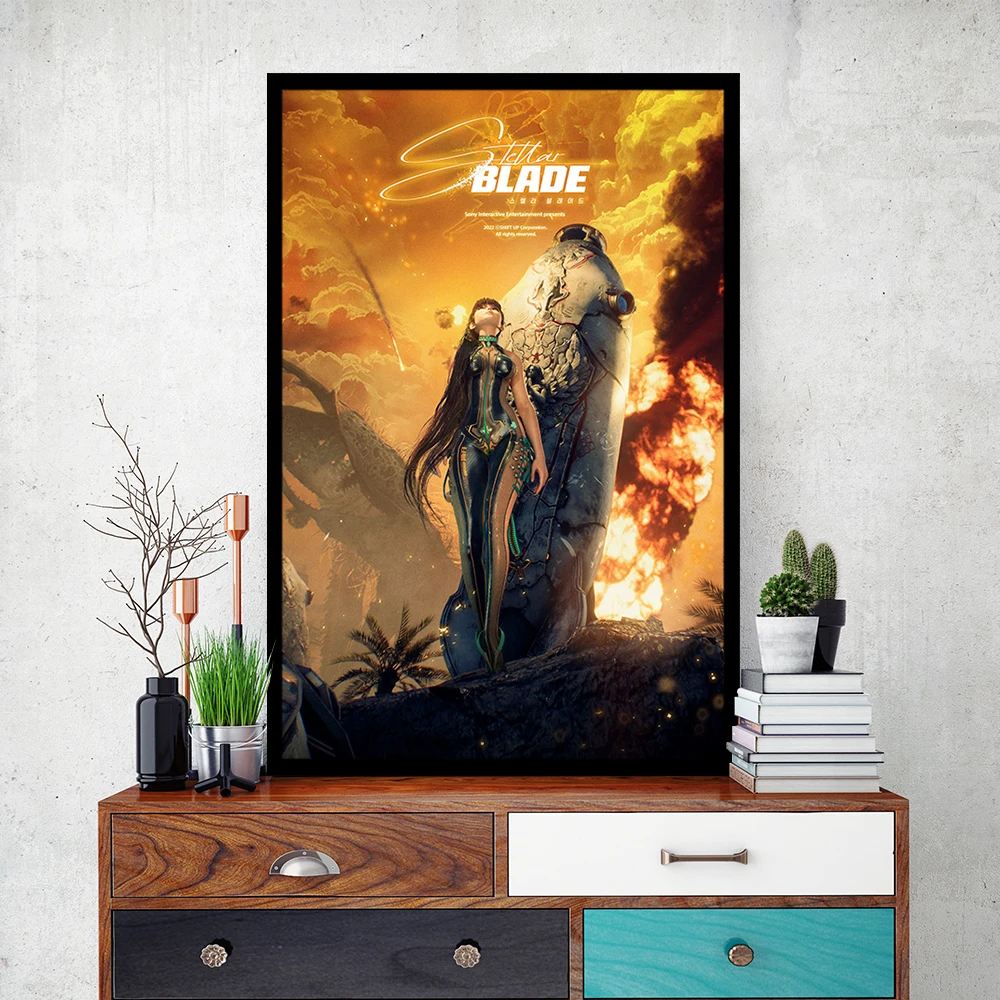 《Stellar Blade》Video Game Canvas Poster Eve lily HD wall art decorative painting Home Decor Painting Alternative Artwork Gift