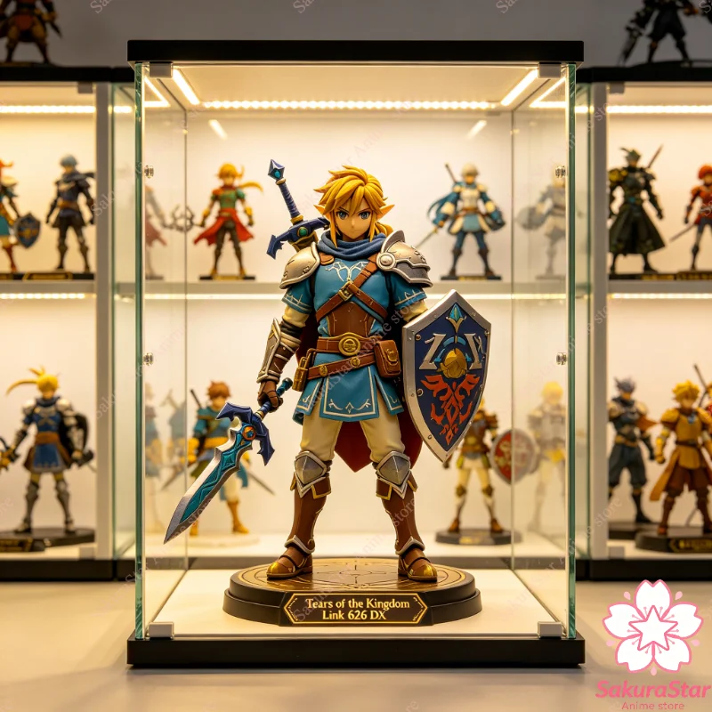 【En stock】Figma 626 DX Link The Legend Of Zelda Tears Of The Kingdom Figura de acción coleccionable de anime, modelo de juguete