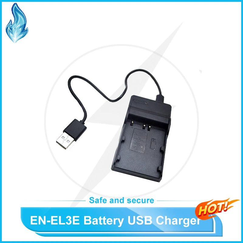 

EN-EL3e Li-ion Battery USB Charger for Nikon Digital Cameras D-100 D-70 D70s Set D50 Set D100 SLR D70 SLR D80 SLR D200 D300 D700