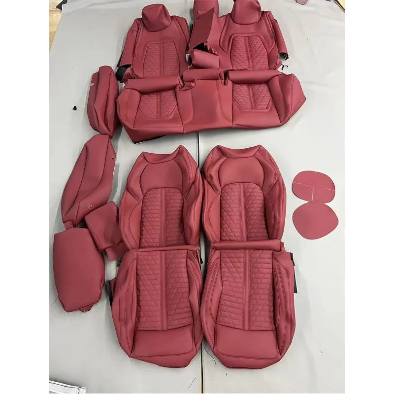 

Чехлы для автомобильных сидений Maserati Quattroporte Levante (5 мест), на заказ, из натуральной кожи, высшего качества, в спортивном стиле