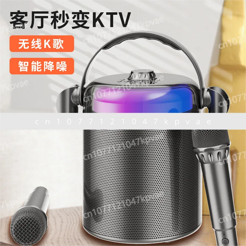 New Symphony Lights Karaoke Speaker Y388 Square Dance Microphone Bluetooth Speaker