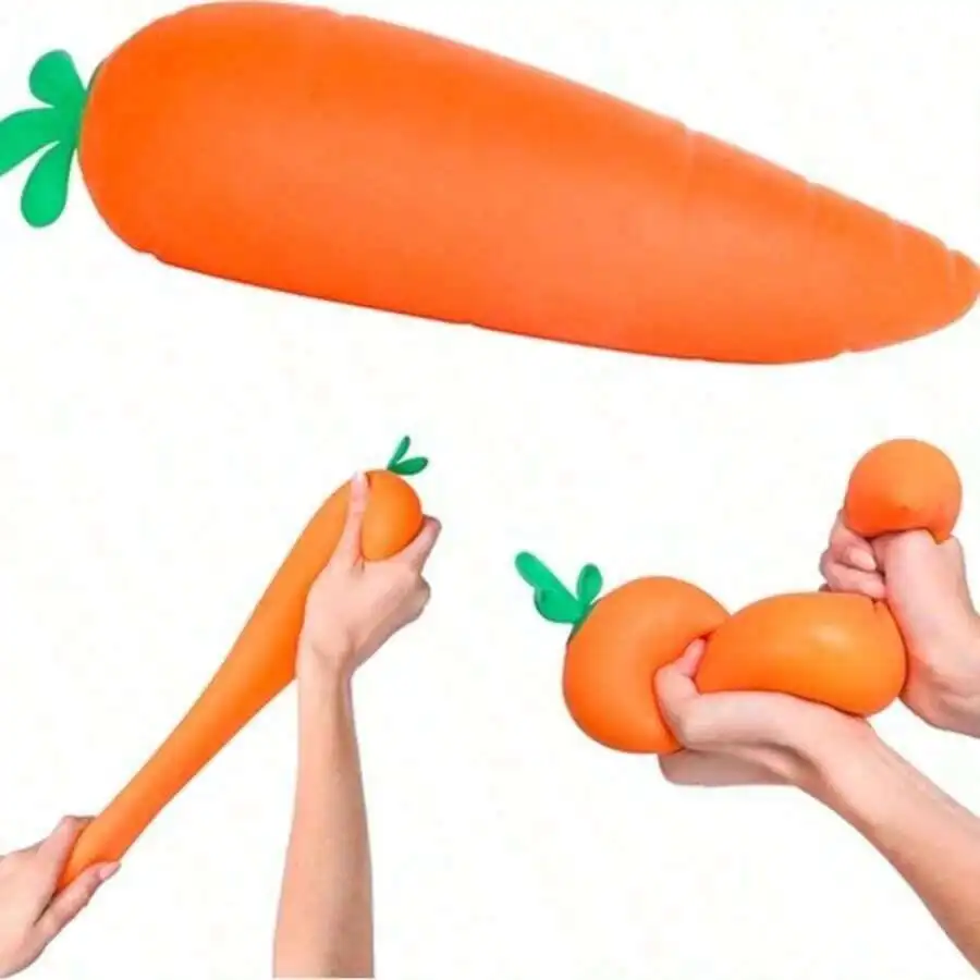 

Toymendous Squishy Carrot – Jumbo 13cm Inch Squishy Vegetable| Stress Relief Toy| Fidget Sensory Food Fun Adults