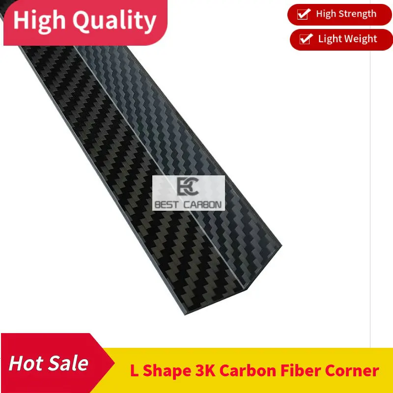 Free shipping Twill matte surface , L shape 3K Carbon Fiber Corner, 100% carbon fiber material, carbon fiber angle