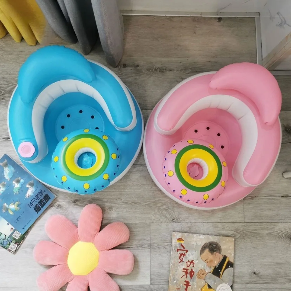 Portable Foldable Inflatable Baby Seat Infant Bath Support Training Chair Back Support Sofa Bathtub Shower Aid Kids Accessory view 5