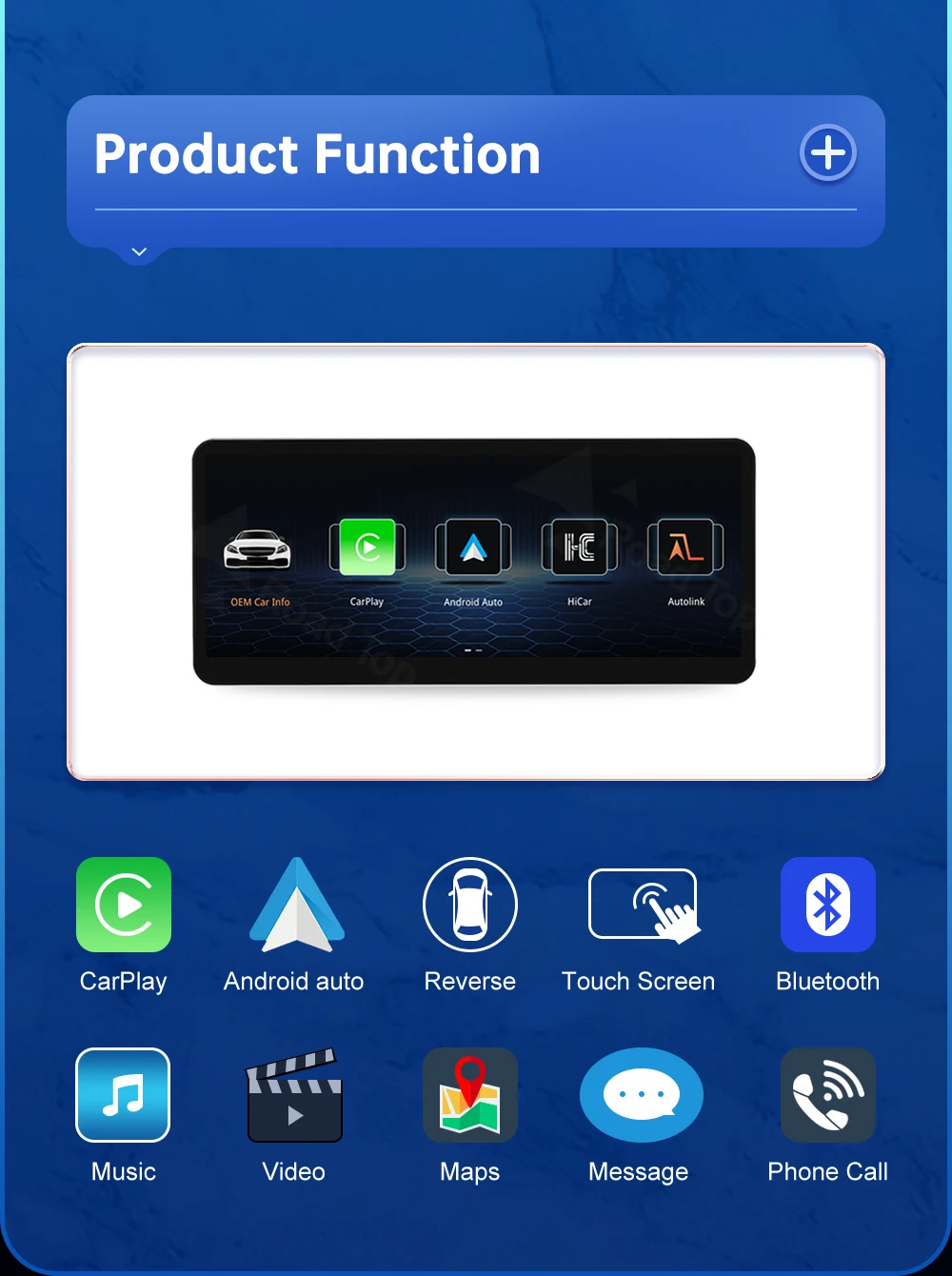 12,3 Zoll Road Top Touch Display Multimedia-Player für Mercedes Benz C-Klasse W204 2011-2012 NTG4.5 GPS Carplay Bildschirm – Detail 2