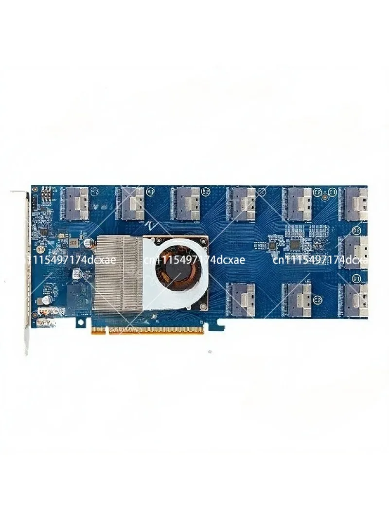 PCIe 4.0 X16 Expansion Card with SFF8654 Splitter Support, High-Speed Riser for PLX88096
