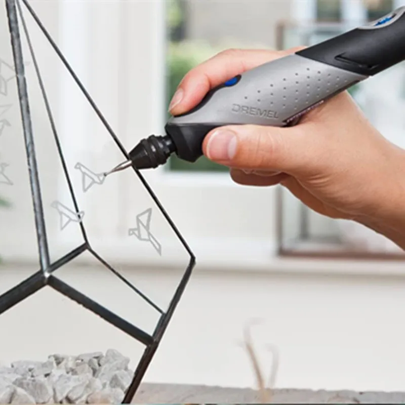 Dremel 682 Glass Etching Set with 8 Pcs Grinding Carving Accessories Kit for Etching Engraving Sanding in Glass Ceramics Jade