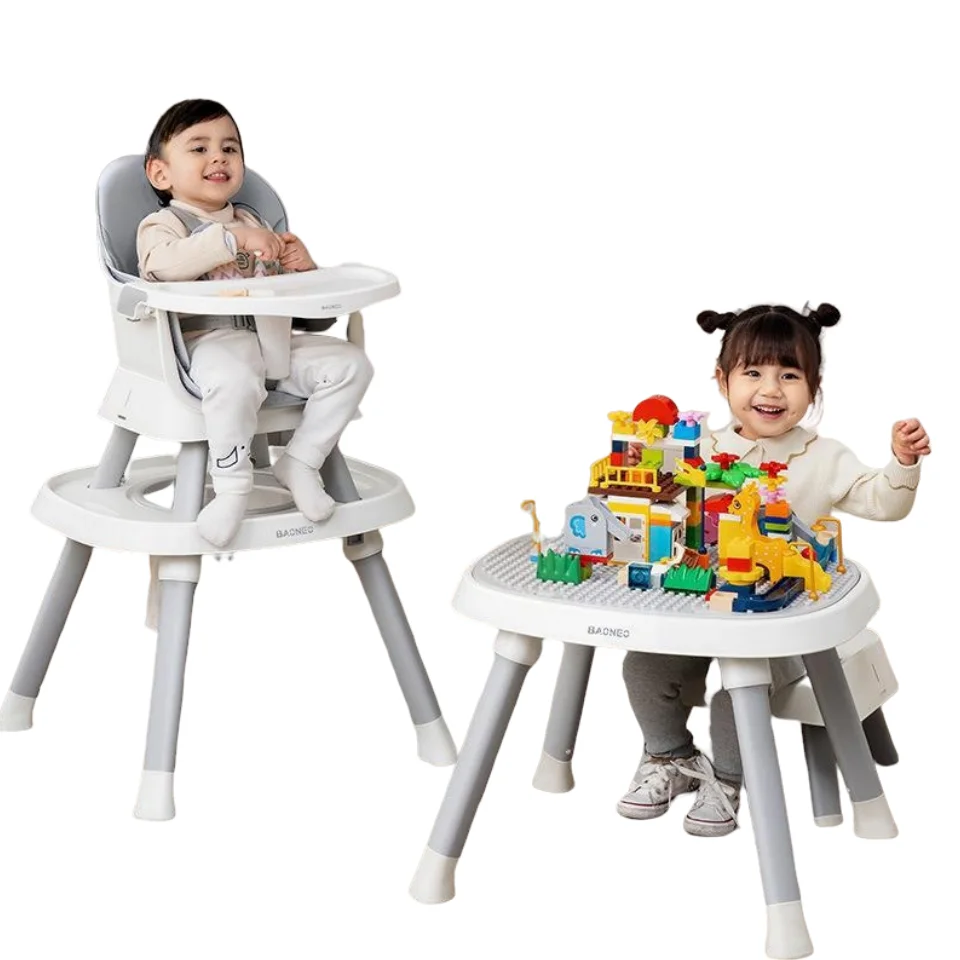 

Aolan 7-In-1 Baby High Chair For To Toddler Kids Eating Feeding Height Convertible With Removable Tray