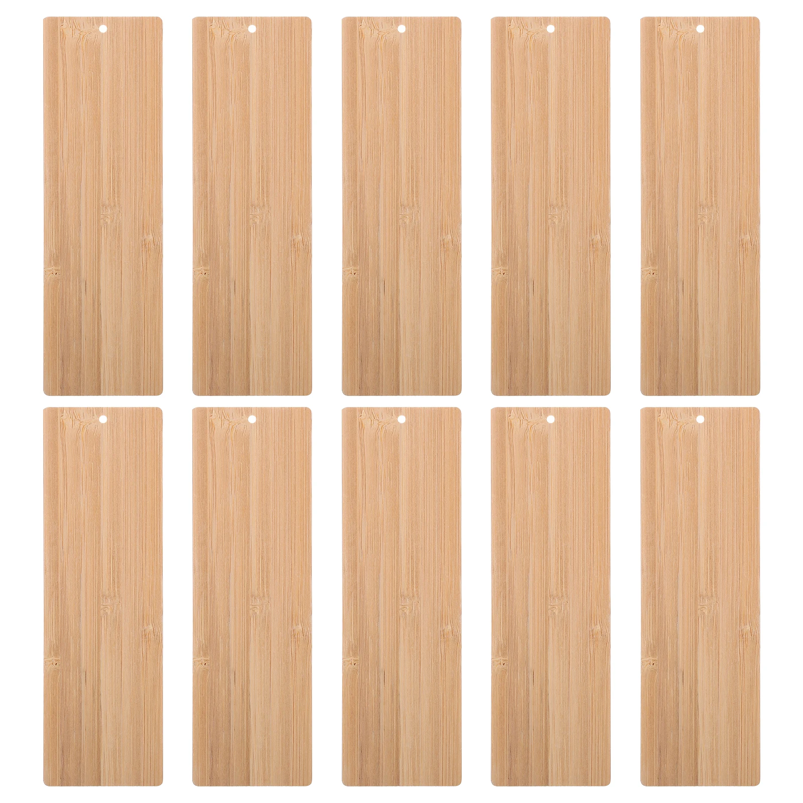 

10 Pcs Blank Bamboo Bookmark Material 16cmx5cmx02cm DIY Craft Supplies Unfinished Tags for Decor Gifts Kids Toys