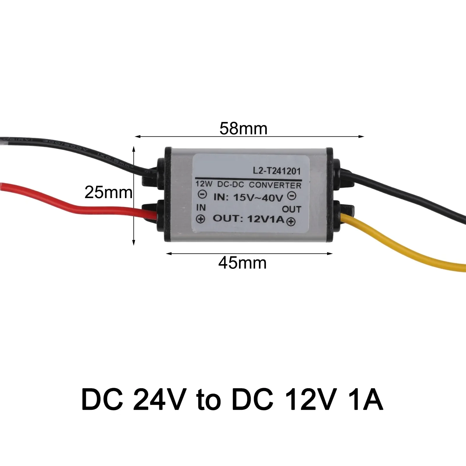 High Efficiency Converter 24V To 12V Converter Compact Installation Design Over-current Protection For Automotive Use