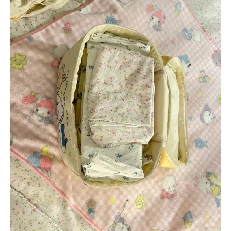 

MINISO Chiikawa мультяшный самодепоступательный медведь, хорошие виды, сумка для хранения в общежитии, милая портативная сумка для хранения закусок для одежды