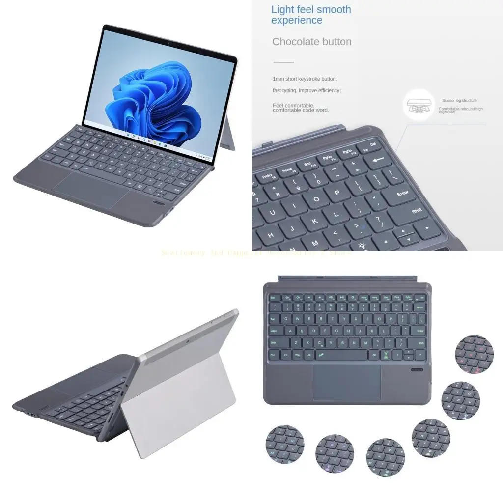 

Wireless Bluetooth-compatible Tablet Keyboard for SurfaceGo 3 Tablet
