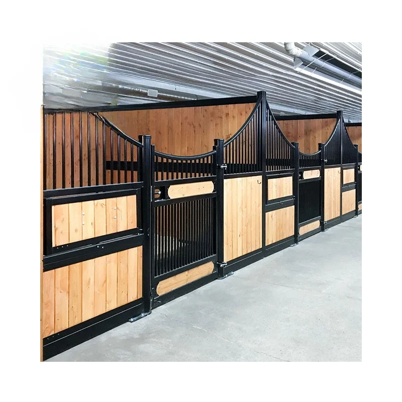 Good Quality  Horse Stable House for Horse Stable Stall Design and Construction Galvanized Bamboo Panel