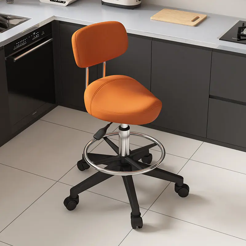 Kitchen Brand New Upgraded Commuting Cooking Saddle Chair Haircut Pet Grooming Chair Anti-Tip Adjustable with Wheels
