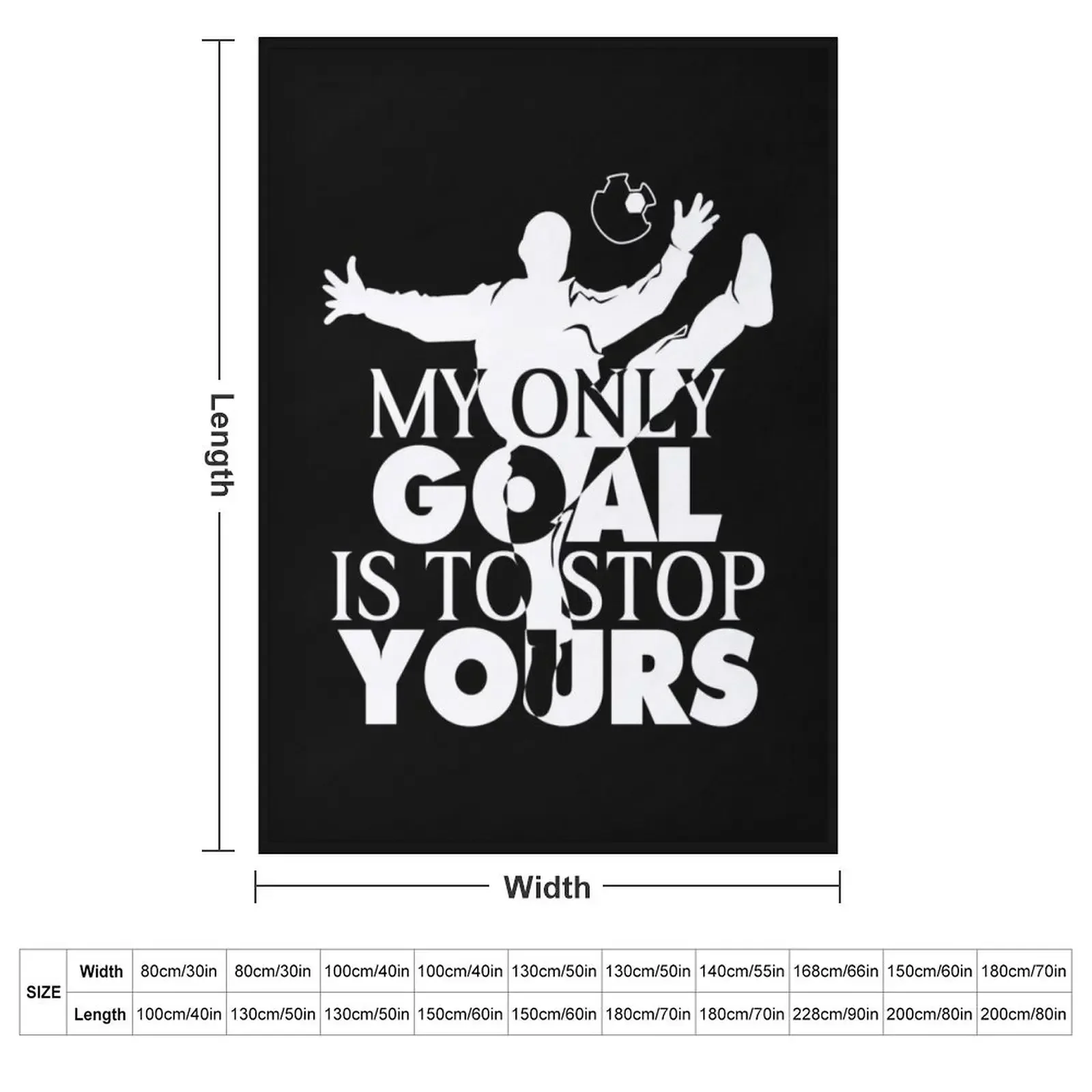 My Goal Is To Stop Yours Handball Goalie H&ball Goalkeeper Handball Lover Throw Blanket