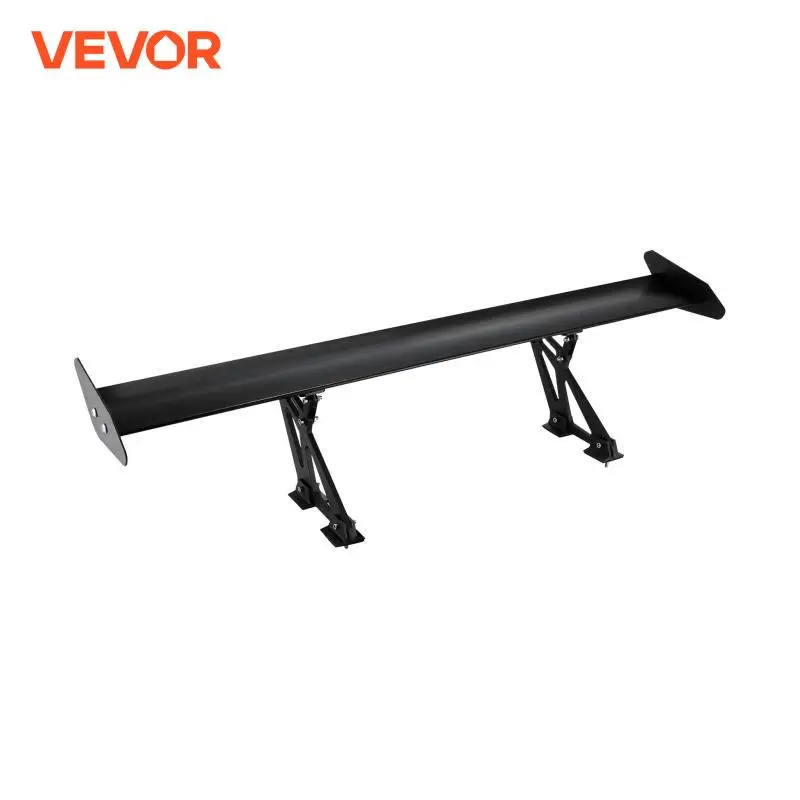 VEVOR GT Wing 43 / 53 Inch Lightweight Universal Rear Wing Spoiler Single / Double Streamline Deck Set for Car Vehicle Hatchback