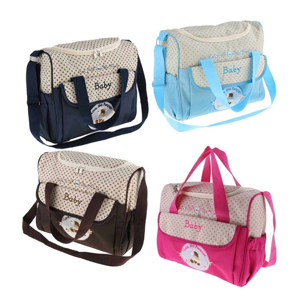 

Сумка-мессенджер для мамы с держателем для бутылки, набор для подгузников, водонепроницаемый пеленальный коврик для новорожденных и молодых мам