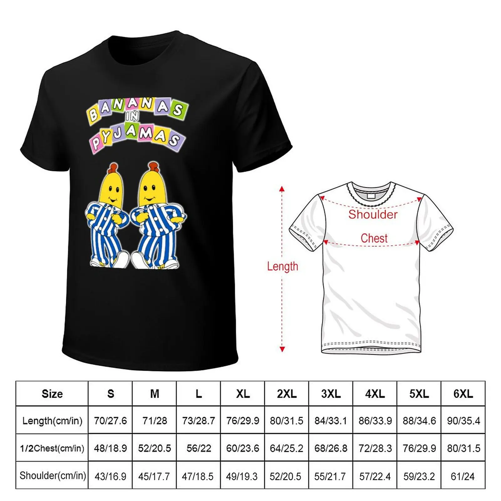 Bananas in pyjamas with sign T-shirt kawaii clothes Blouse sports fans summer clothes mens