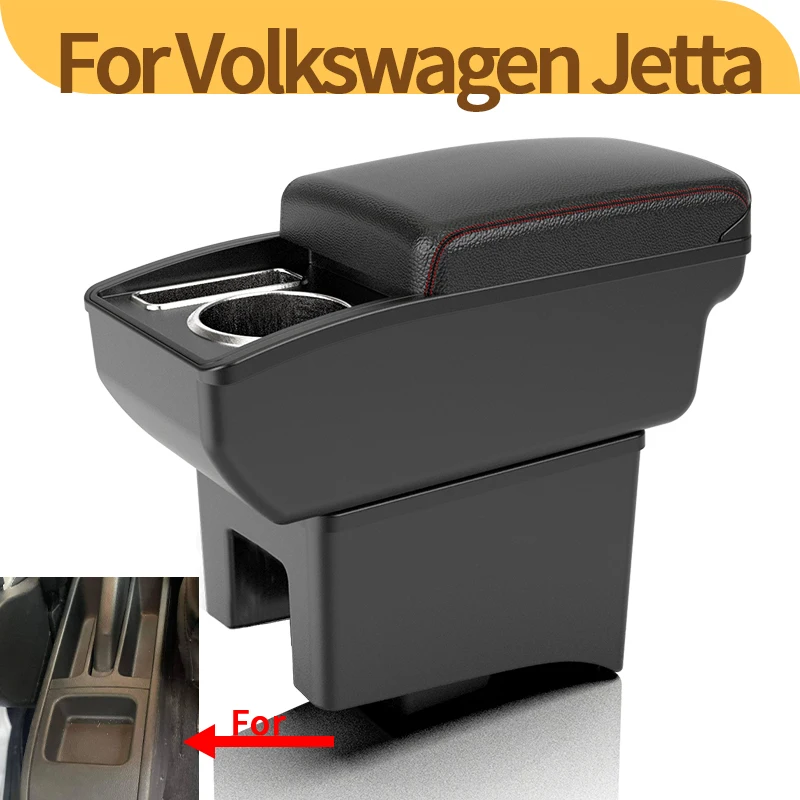 

Для Volkswagen Jetta подлокотник Volkswagen Polo 5, ящик для хранения центральной консоли, подстаканник, детали для внутренней модификации, детали для хранения