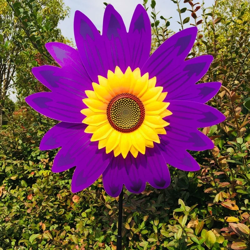 Sunflower Wind Spinners for Yard and Garden Large Wind Spinner Outdoor Wind Sculptures Birthday Gifts