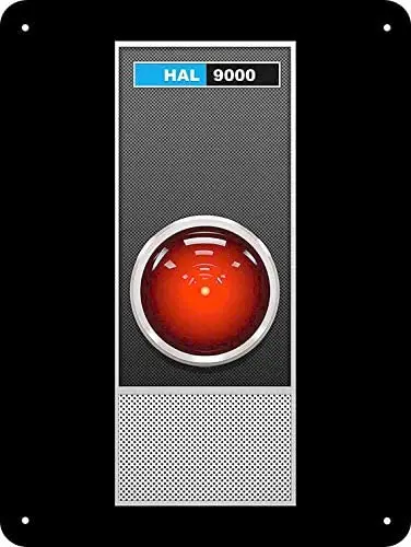 

Новый металлический знак-HAL 9000 of 2001, Репродукция космической одиссеи, украшение для комнаты, Металлический Настенный декор