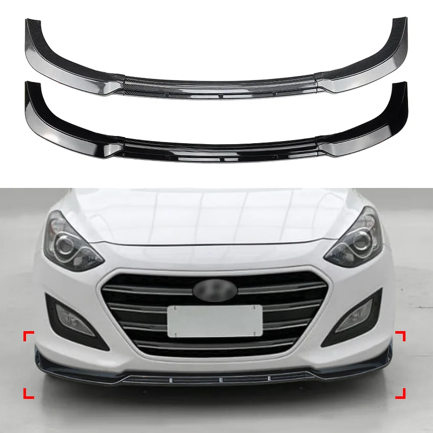 

For Modern I30 MK2 MK2.5 2012-2017 Car Front Bumper Lip Shovel Spoiler Splitter Diffuser Body Guard Protector
