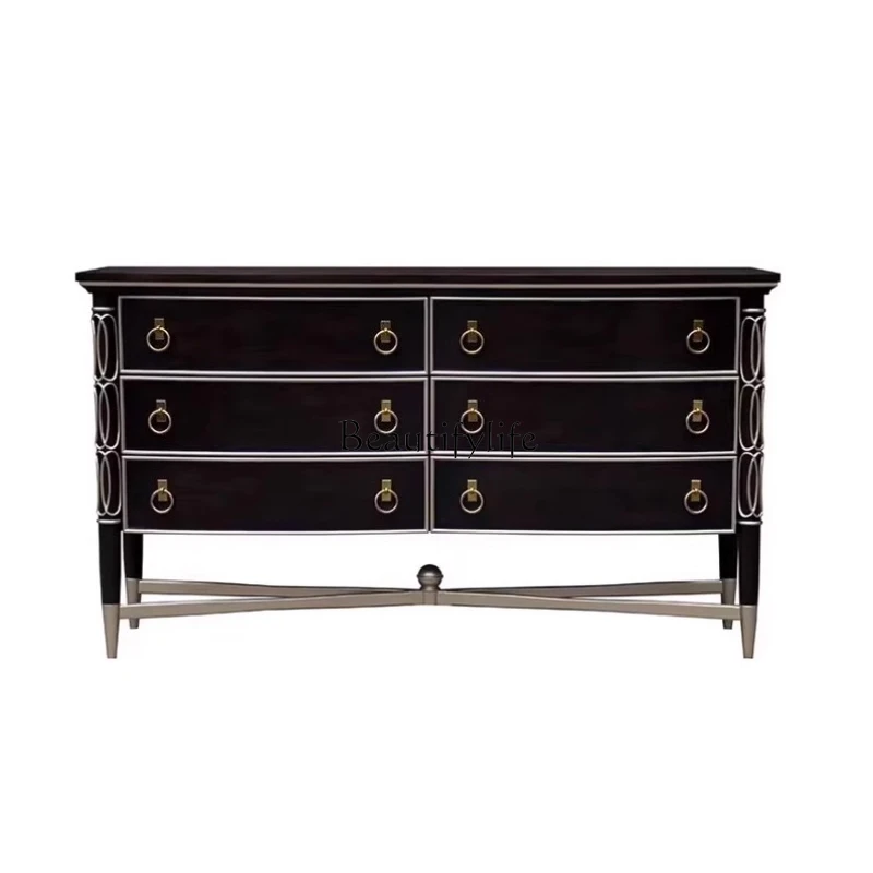 

American-style entrance cabinet modern simple storage and dining side cabinet simple living room