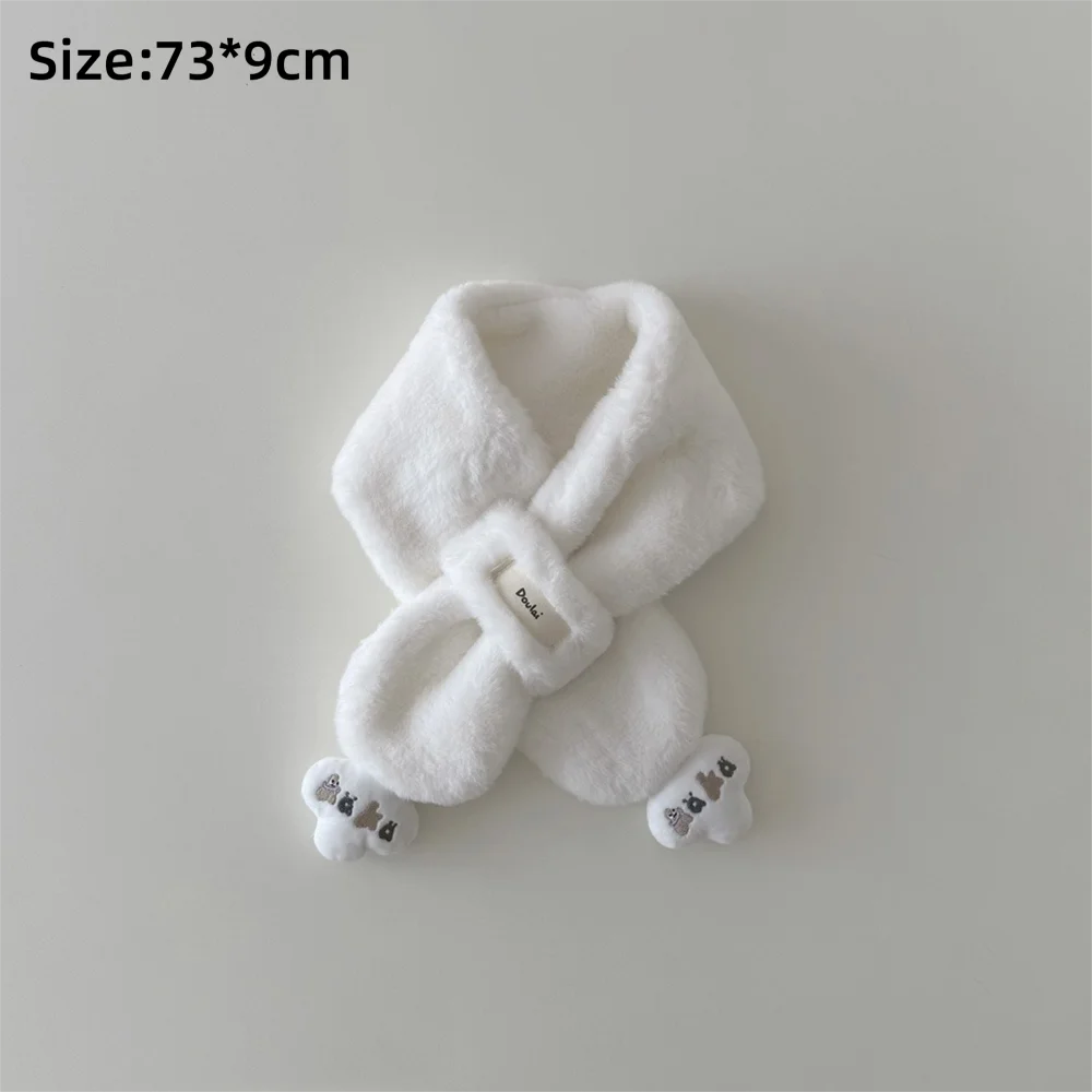 Модные милые шарфы с героями мультфильмов, морозостойкий ветрозащитный теплый шарф, удобный толстый шейный платок с крестом, осень-зима