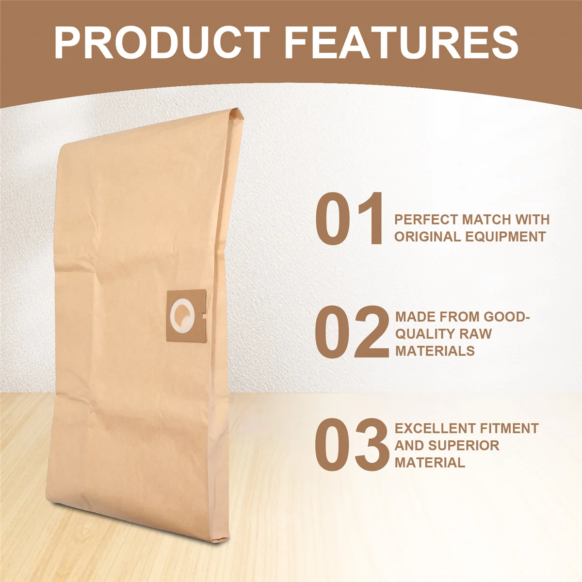 Bolsas de polvo para aspiradora populares para Karcher NT38 NT 38/1, bolsa de papel para polvo, bolsa de filtro