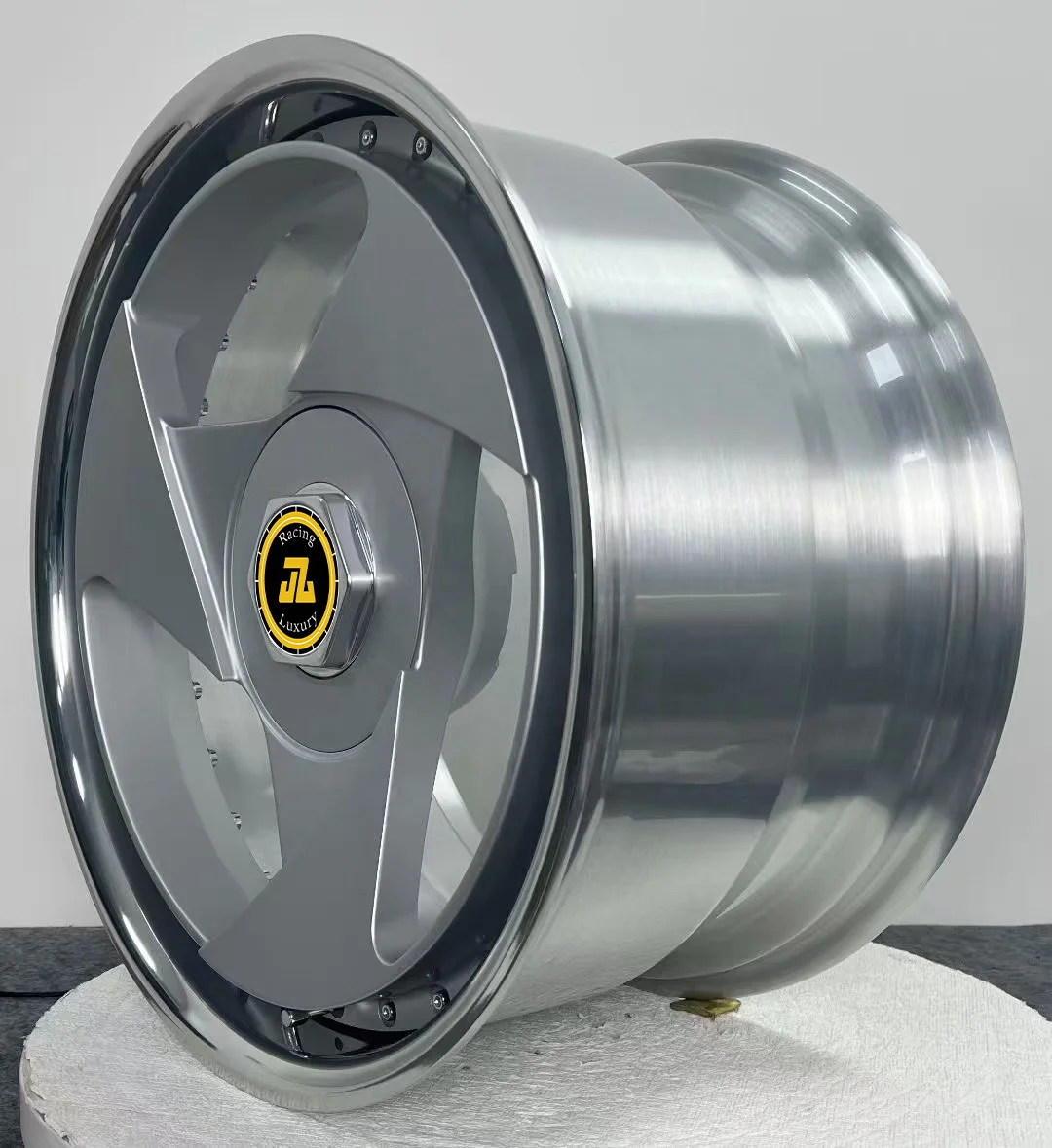 Jiangzao Custom Forged Wheels 3 Spoke 19 Inch 2-Piece Sliver Chrome 5x120 New Design  6061-T6 for F30 G20