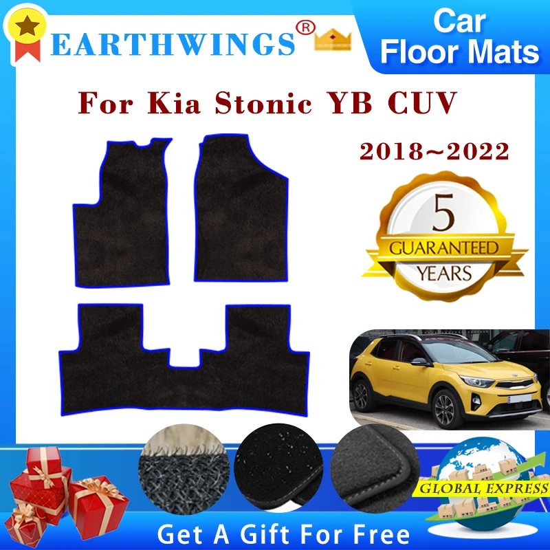 

Car Floor Mats For Kia Stonic YB CUV 2018~2022 2019 2020 Rugs Panel Footpads Carpet Cover Anti-slip Foot Pads Auto Accessories