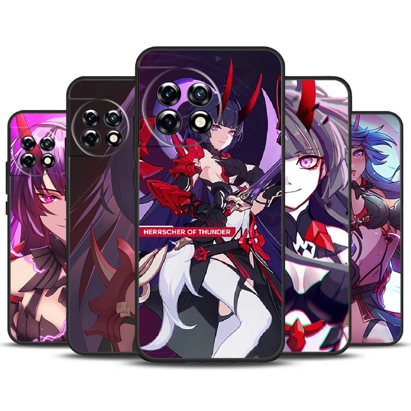 Herrscher of Thunder Honkai Impact 3 Case For OnePlus 12R 10T 10R 9RT 9 10 Pro OnePlus 12 11 Nord 3 2T CE 2 Lite N20 N10 Cover