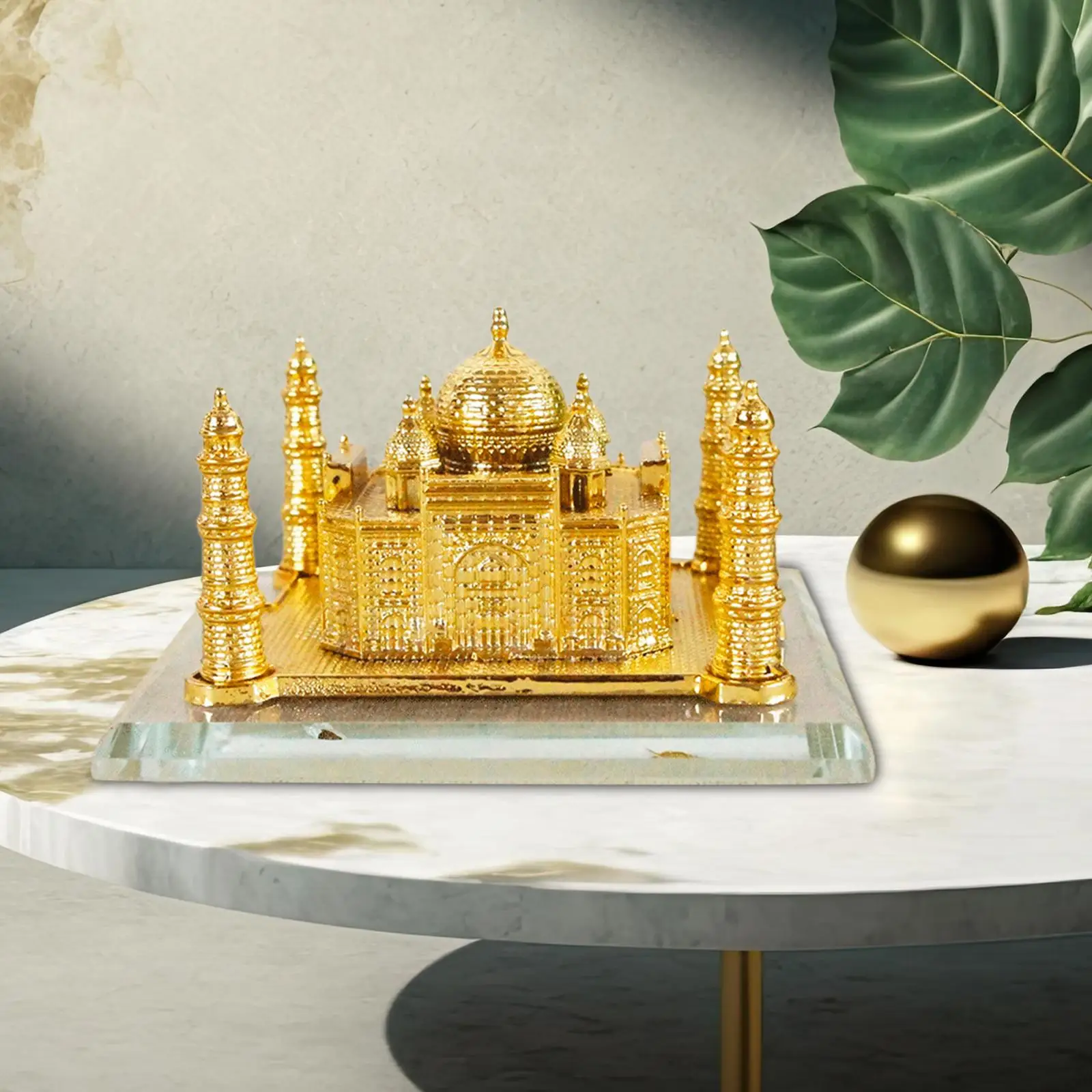 Alloy Taj Mahal Miniature Building Model Size 10.5x11x16cm Famous Landmark Souvenir for Wedding Party Delicate