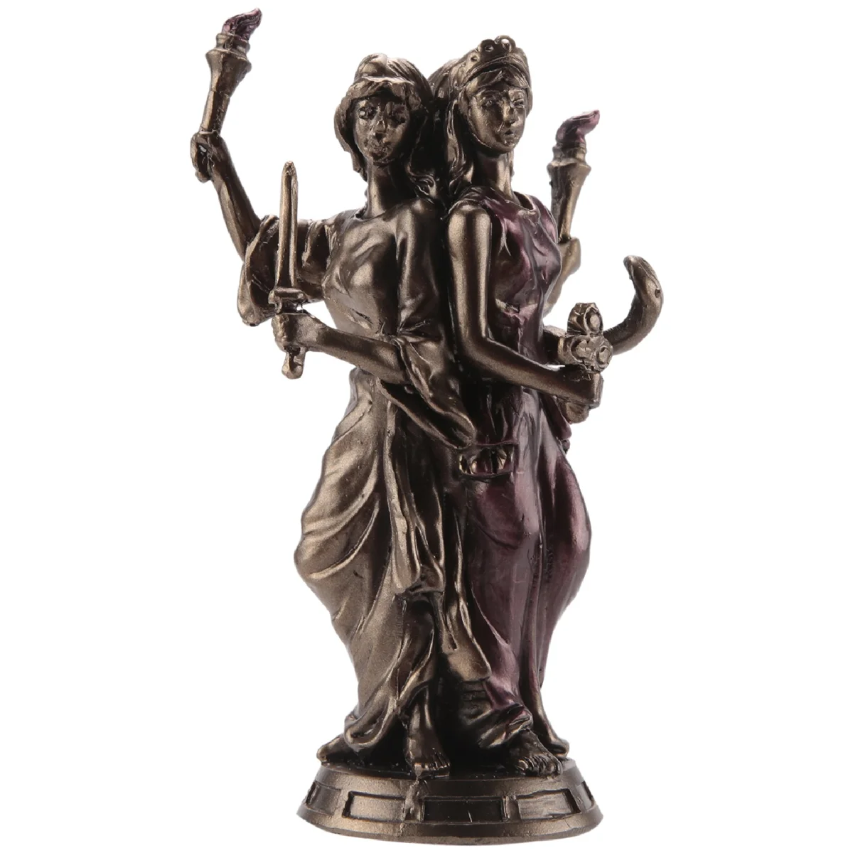 Vintage Greek Three Goddess Resin Statue Triple Form Hecate Goddess Statue Sculpture Craft Home Desktop Decor Ornament