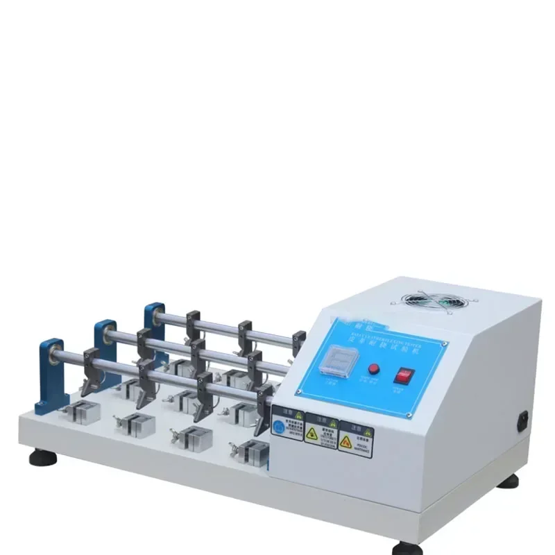 Leather Bending Resistance Testing Machines Leather Fabric Bending Resistance Tester 6 Groups Leather Folding Test Machine.