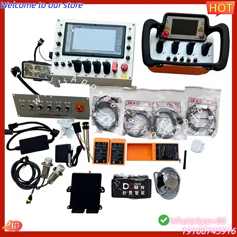 2026Hot Industrial Aerial Platform Remote Control System Metal Shell Shockproof Waterproof Dustproof Rust Proof 433MHz