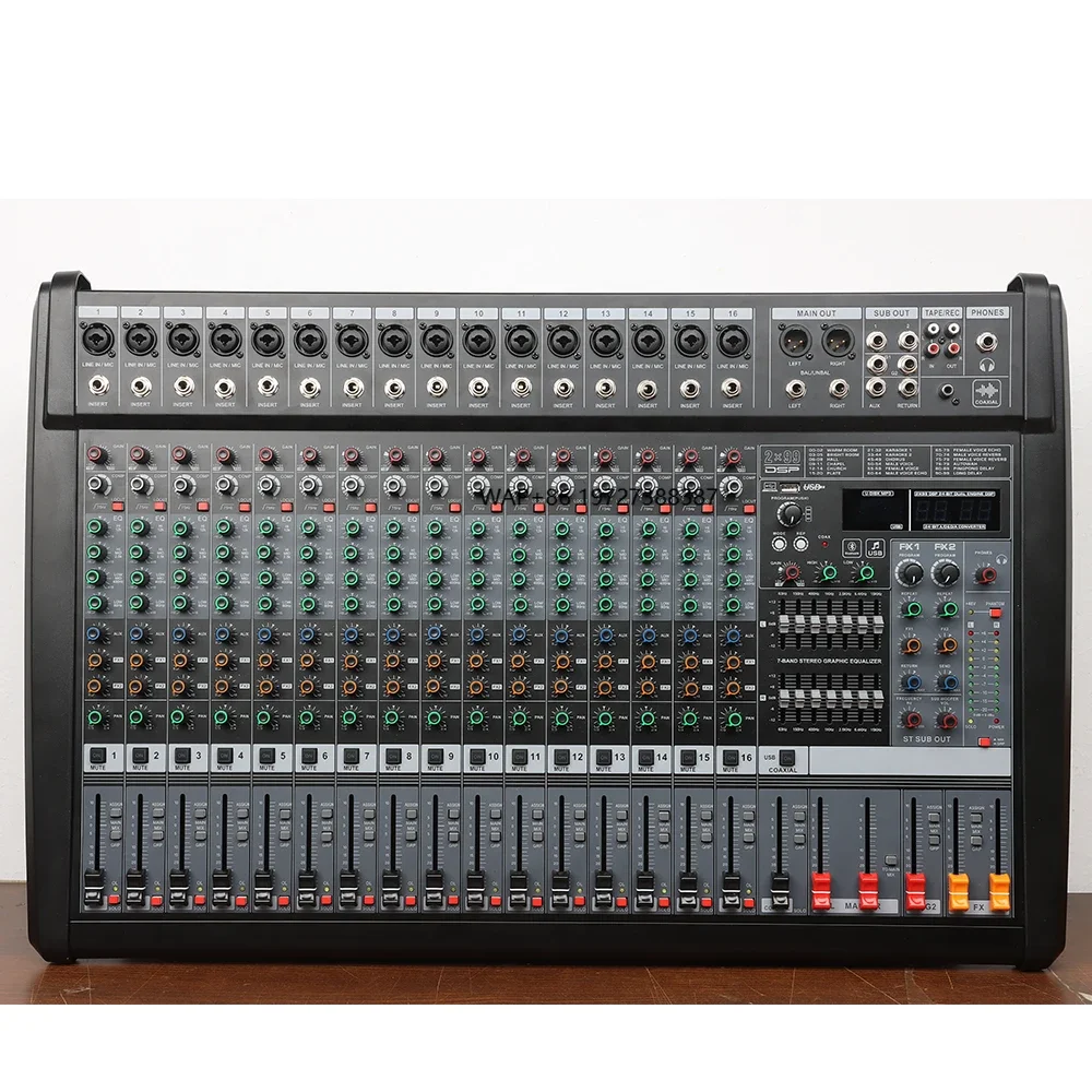 MT Professional Audio Equipment Sound System 8/12/16/24 Channel DJ Controller Mixer Console Amplifier Mixer for Stage Shows