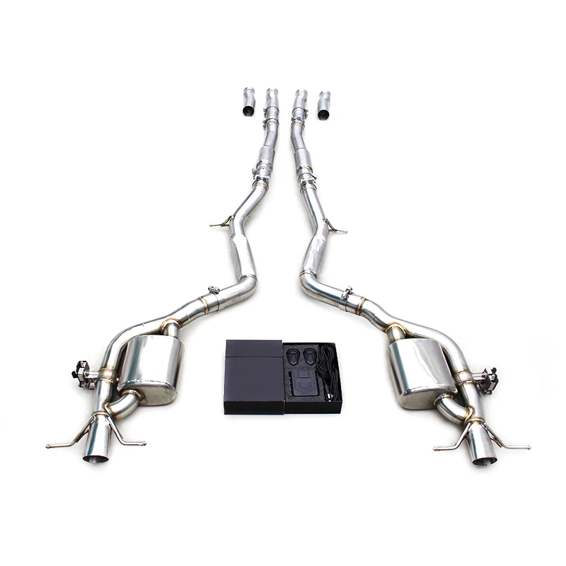 Yooking Valvetronic Catback For Mercedes-Benz 4.0TT S580 W223 2020-2025 Stainless Steel Exhaust Pipes